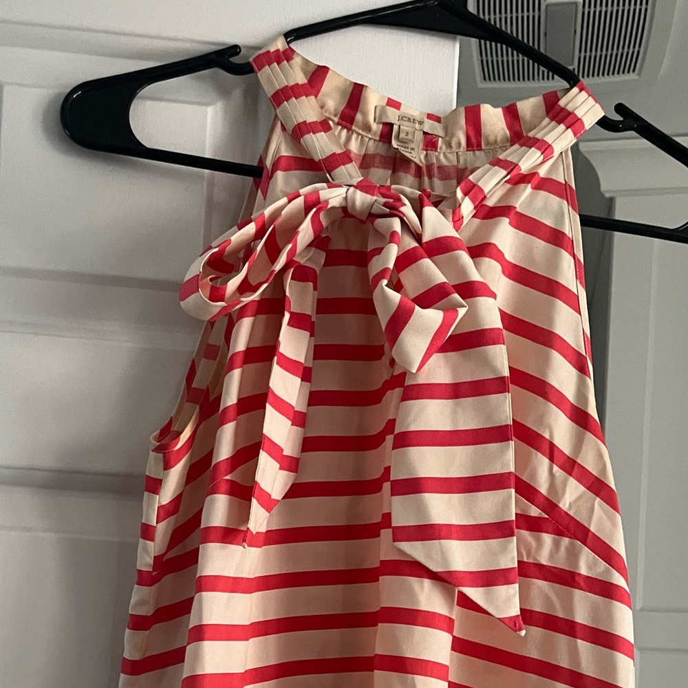 J Crew sleeveless high neck top with bow detail - Picture 3 of 4